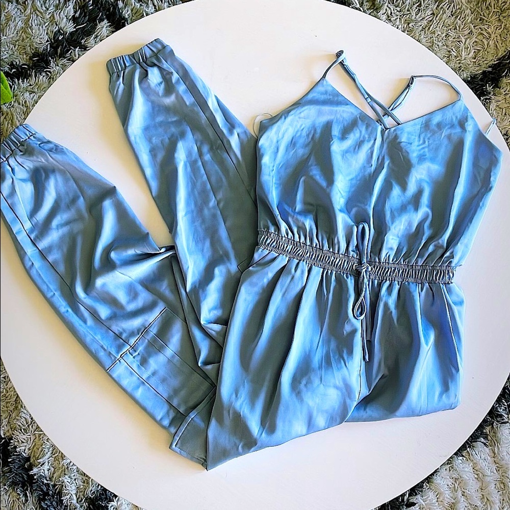 Fashion Nova Satin Jumpsuit